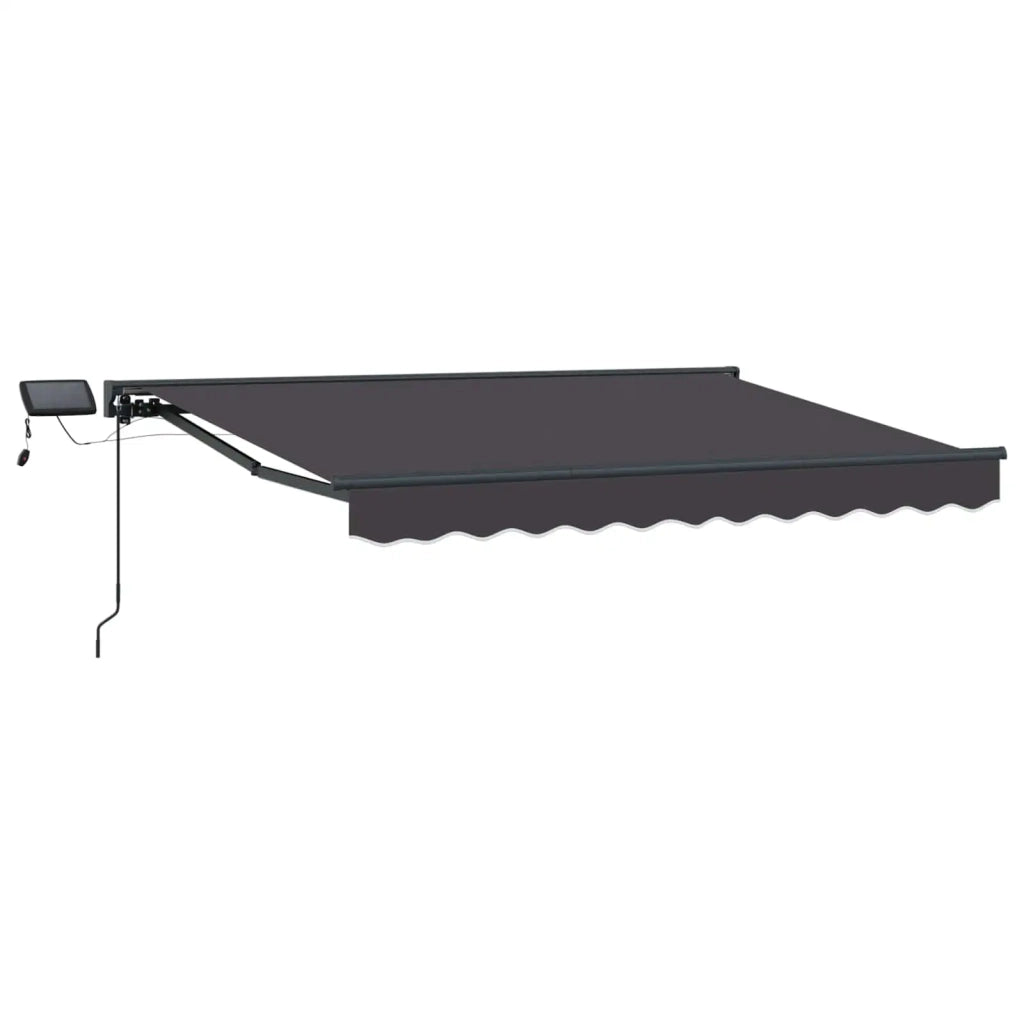 Cornice per Tenda Manuale con LED Antracite 3 x 2,5 m 3420803
