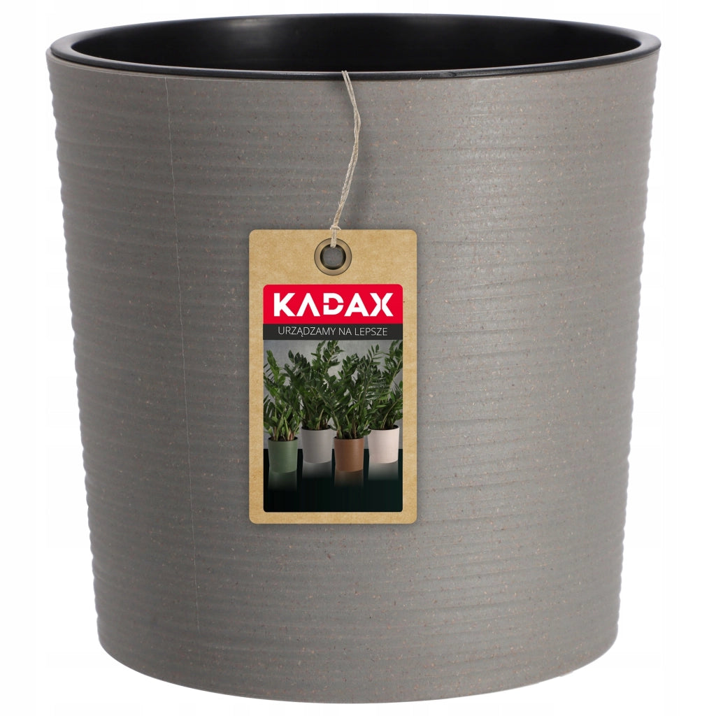 Vaso da fiori KADAX, supporto per fiori, 30 cm, grigio, per soggiorno + inserto