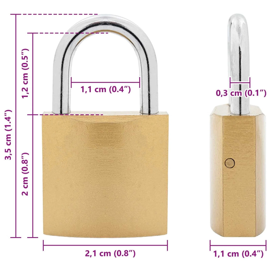 U Lock con Chiavi 12 pz Ottone Ferro CFW4056339