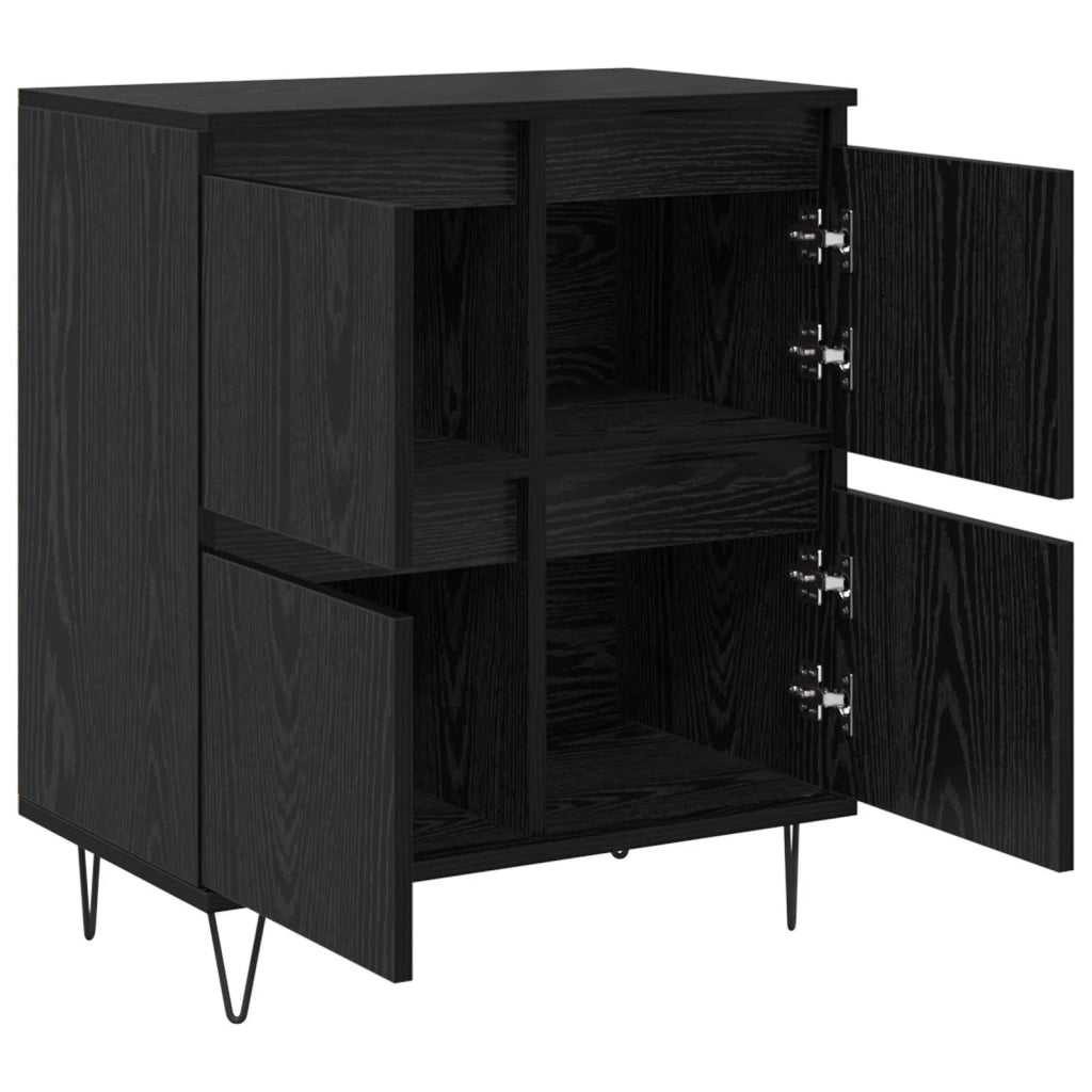 Credenza Rovere Nero 60 x 35 x 70 cm 879497