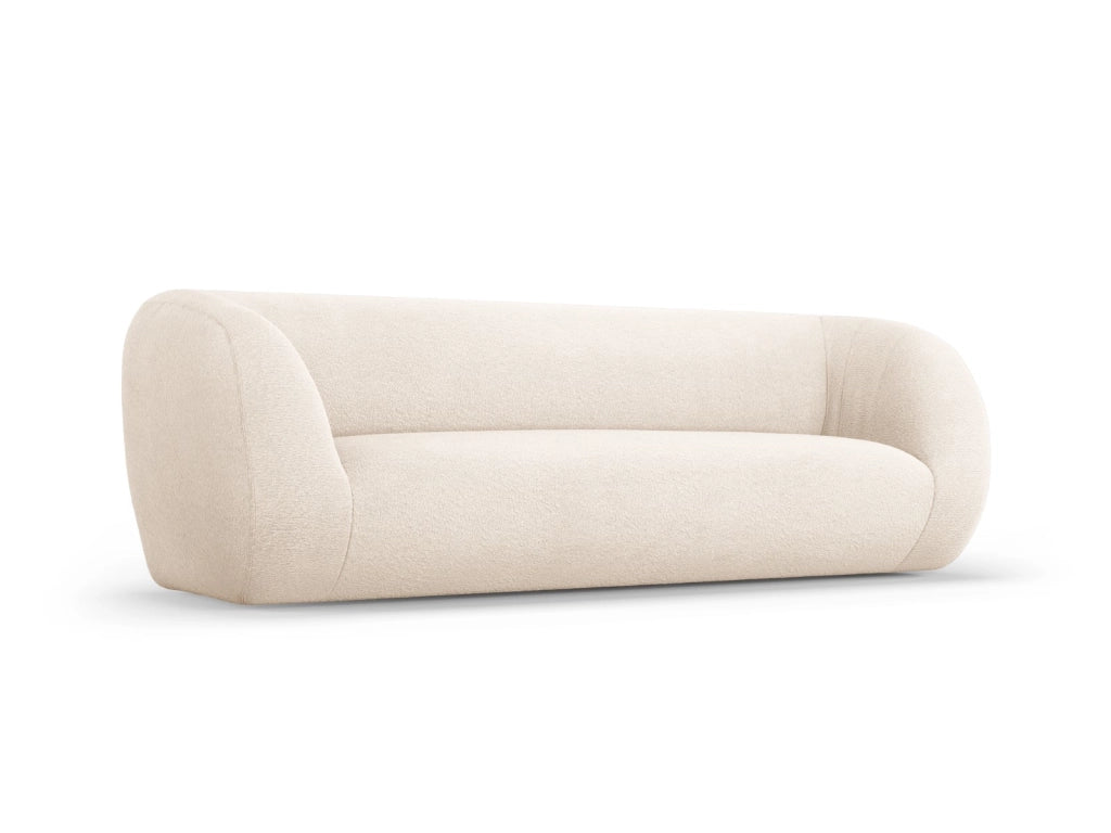 Cosmopolitan Design - Divano "Essen" 3 posti in bouclé beige 