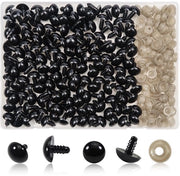 Occhi di sicurezza in plastica da 16 mm - 150 pezzi - per marionetta - occhi per creativa - per riempimento di marionetta
