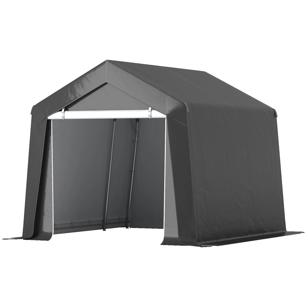 Tenda Garage 3x3 m ¨C zephmum ¨C Dark Grey con Rolltuer e Finestra di Ventilazione