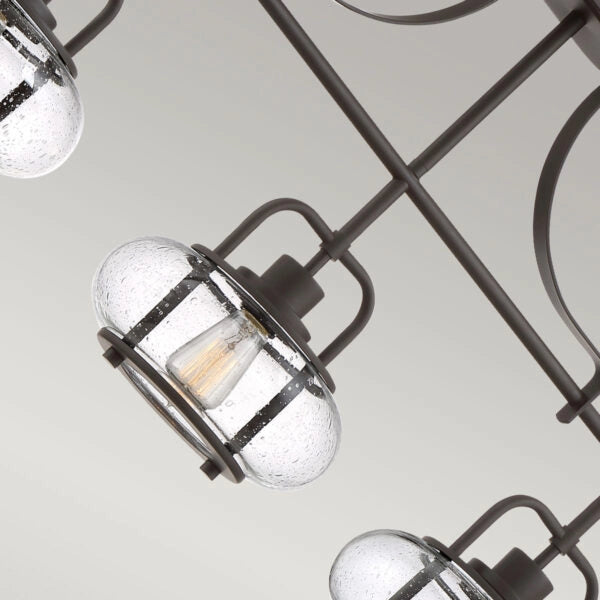Lampada a sospensione tavolo bronzo Trilogy 3xE27 Quoizel