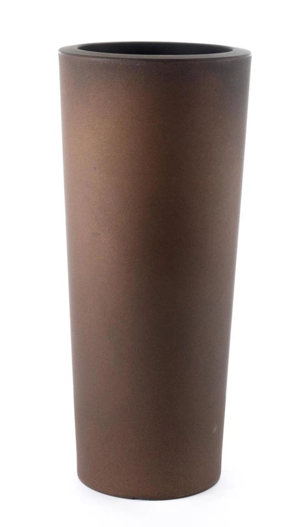 Vaso Schio Cono Materiale: Polietilene, Colore: Bronzo