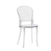 Set 2 sedie design polipropilene trasparente 46x55x88 - Mobili 2G