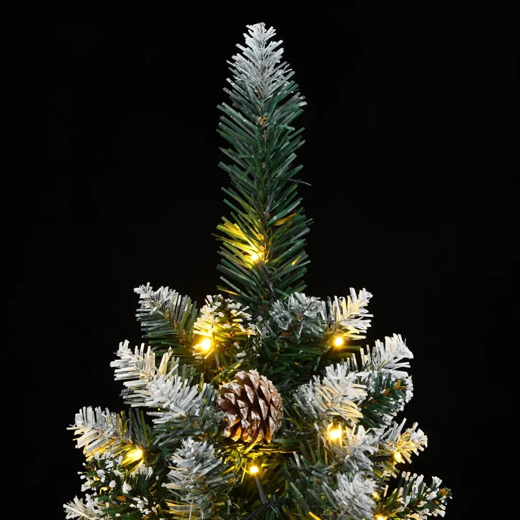 Albero di Natale Artificiale Sottile con 300 LED 210 cm 3315781