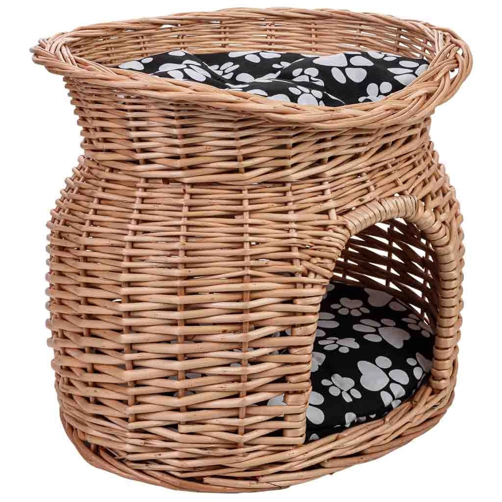 Cuccia in vimini per animali 43x33x33h cm