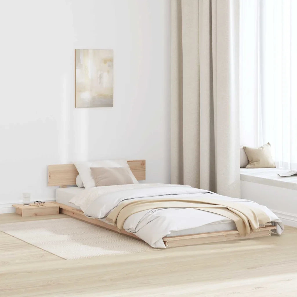 Struttura del letto-Giroletto Marrone 80 x 200 cm legno 310401
