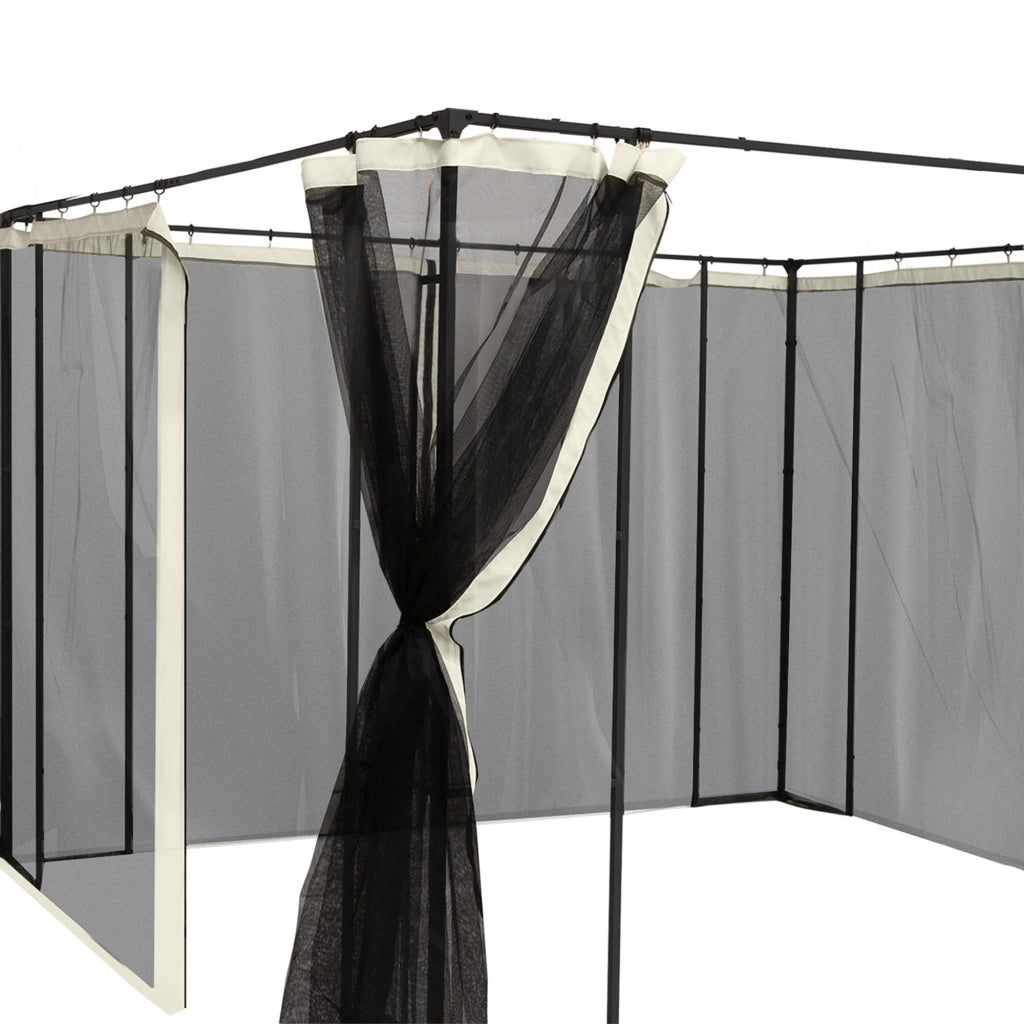 Pannelli Laterali per Carpa da Giardino ¨C zephmum ¨C Grigio 3.5x2 m