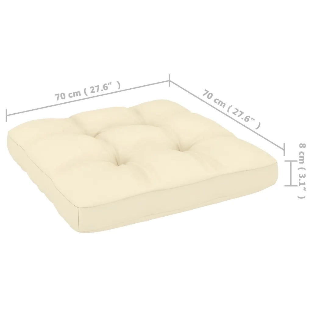 Sgabelli da Giardino con Cuscini 2 pz Legno Massello di Pino CFW4323004