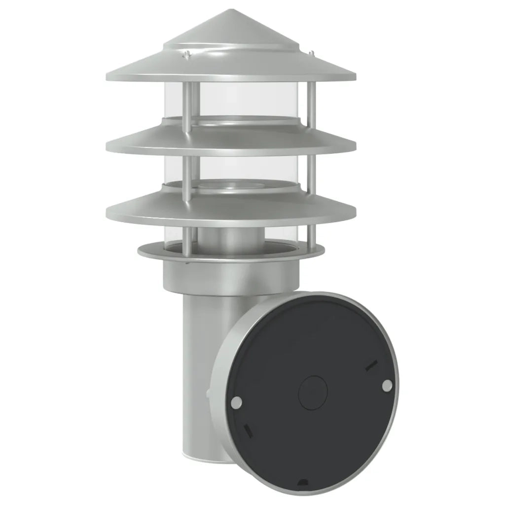 Applique per Esterno con Sensore Argento in Acciaio Inox 4006230