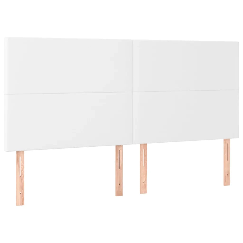 Giroletto Molle con Materasso e LED Bianco 160x200cm Similpelle