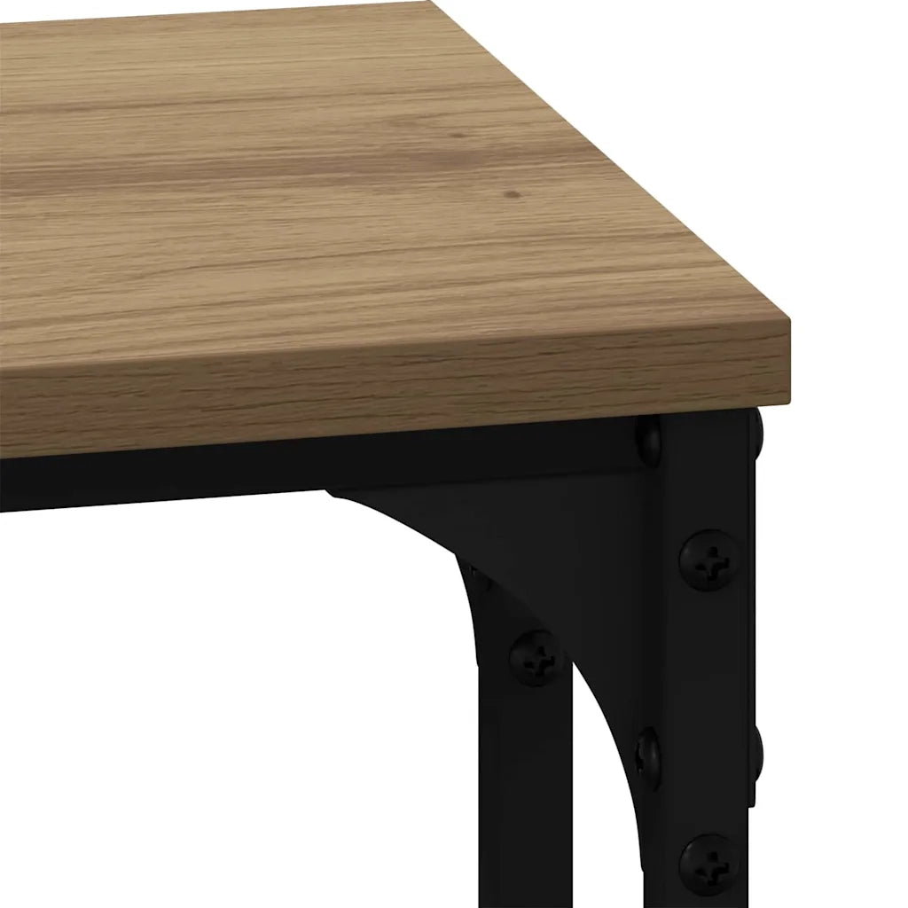 Tavolo da caffè nesting 3 pcs rovere artigianale 883532