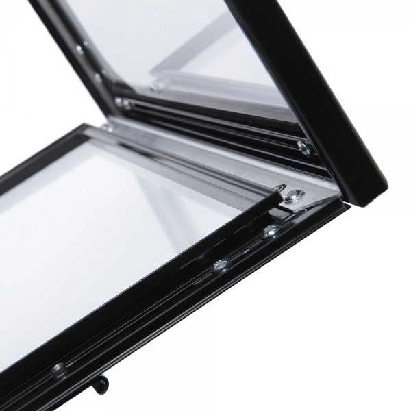 Leggio Menu per esterni Led Nero Ristoranti Alberghi Bed and Breakfast - A4 LED
