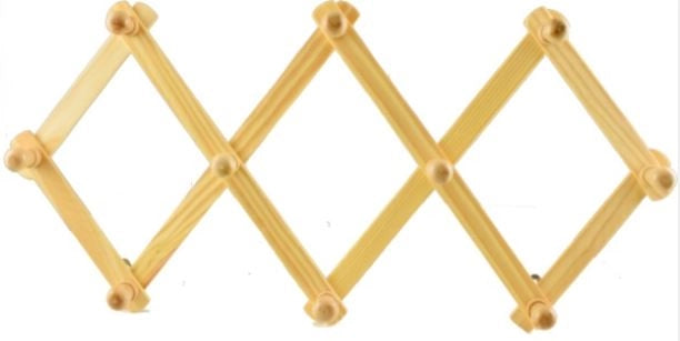 KIT SET 2 PZ MAURY'S APPENDIABITI ESTENSIBILE 30CM LEGNO