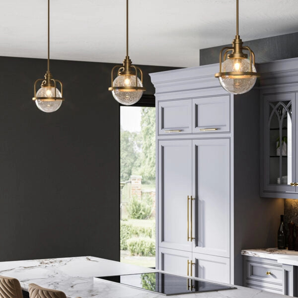 Lampada a sospensione Triocent ottone Ø24 E27 IP44