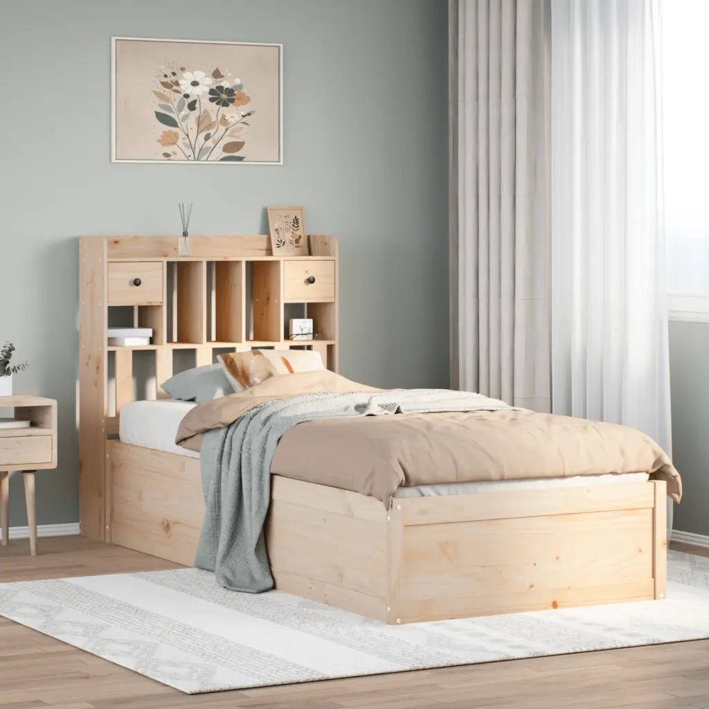 Giroletto senza Materasso-Struttura Letto 75x190 cm in Legno Massello di Pino 674349