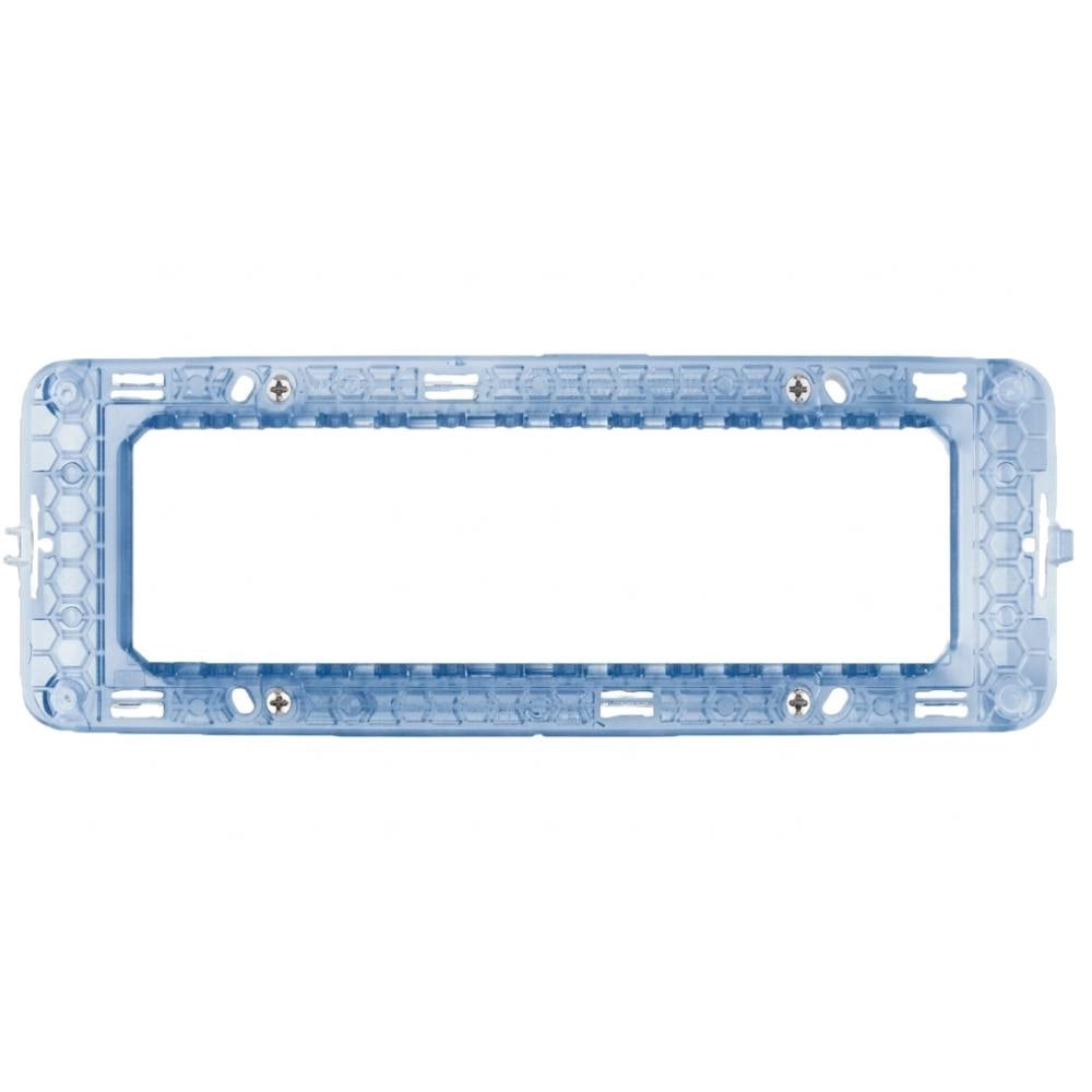 Supporto placche ave s44 per scatole rettangolari con viti *** numero posti 7 moduli, confezione 1