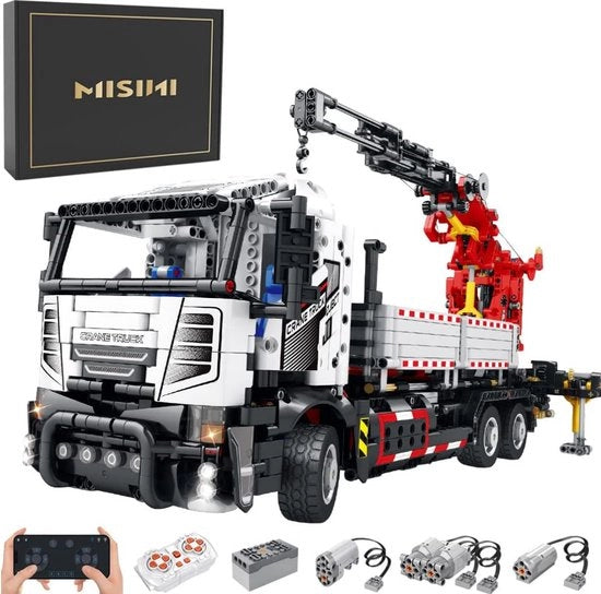 Trattore guidato - kit di costruzione con 2328 pezzi - guidabile via app e telecomando - con 4 motori - regalo giocattolo perfetto