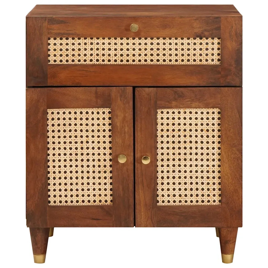 Comodini con cassetto 50 x 33 x 60 cm Legno di mango massello 4018891