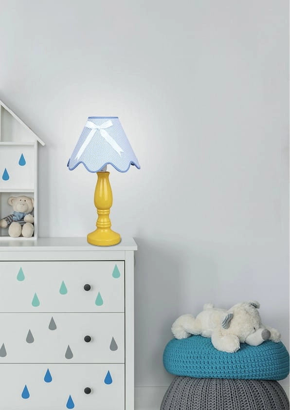 Lampada da tavolo Candellux Lola 41-63489 gialla E14