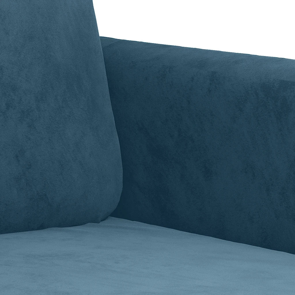 Poltrona | Sedia Relax Blu 60 cm Velluto