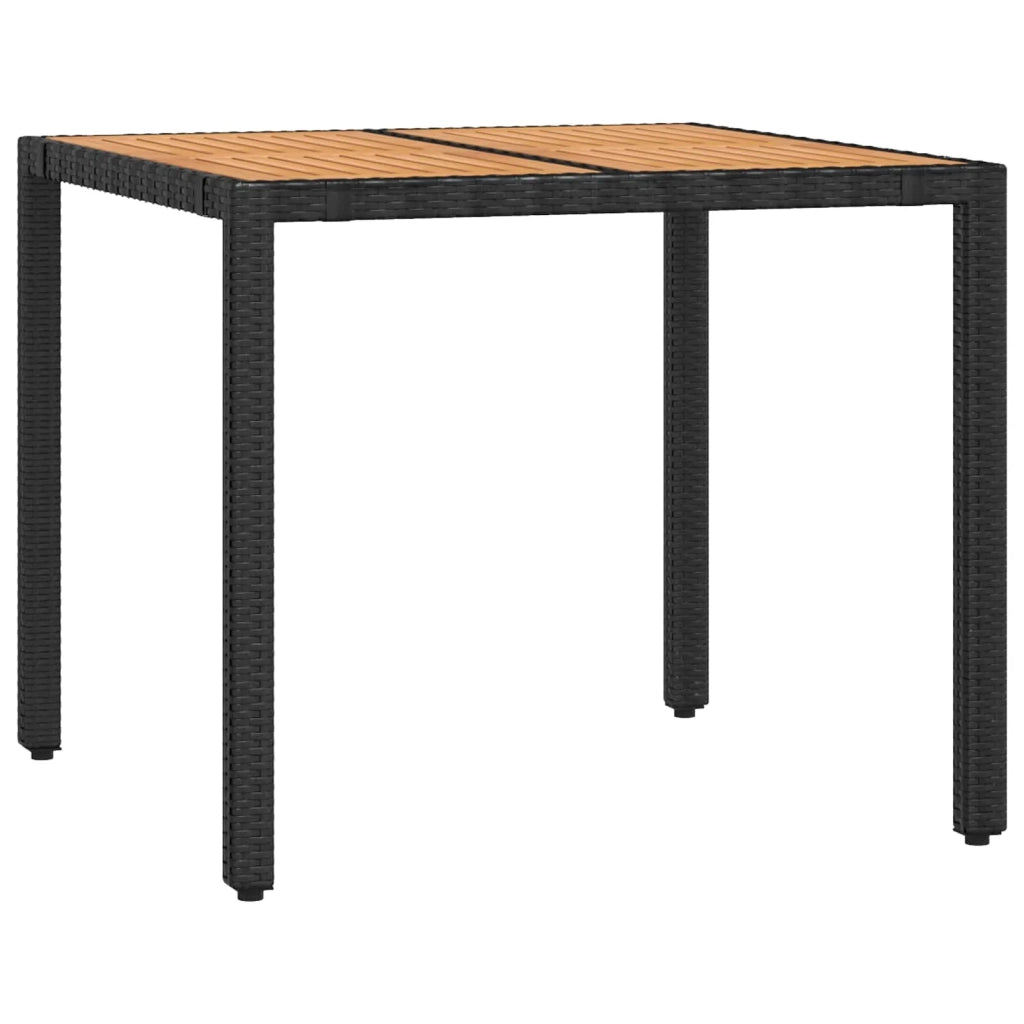 Set da pranzo per esterni 5 pz Nero e Bianco Crema 3422265