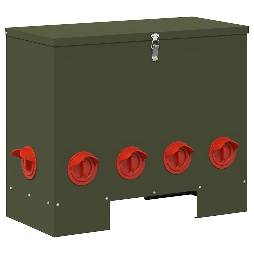 Feeder per pollo Verde oliva 60,5 x 29 x 51 cm 874646