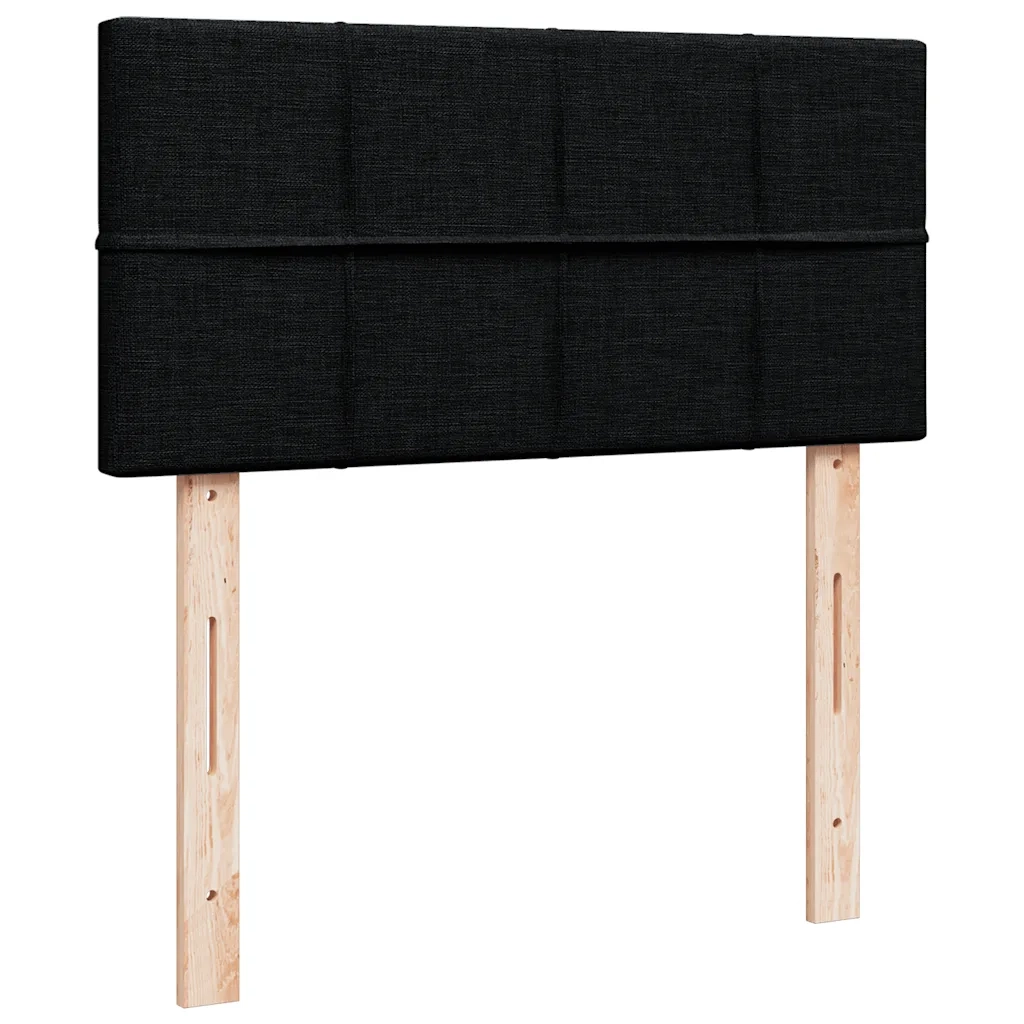 Giroletto a Molle con Materasso Nero 80x200 cm inTessuto 3286897