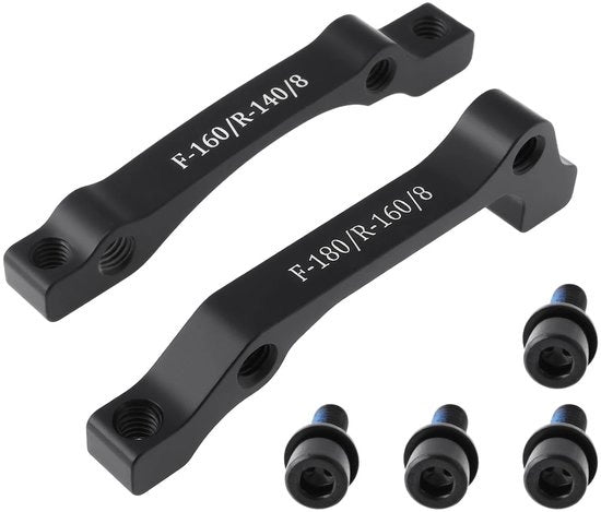 2 Adattatori di Montaggio per Biciclette (Nero)