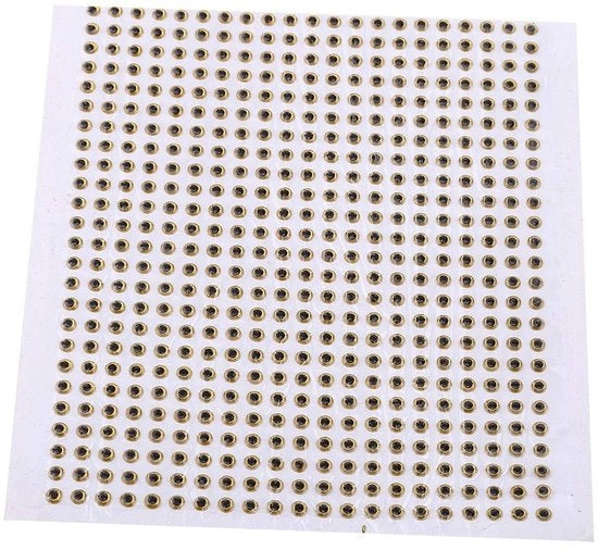Lacci per Pesci 3D Occhi - 500 Pezzi - 3/4/5mm - Veloce Legatura - Fai da Te Lacci per Pesci - Solida Striscia di Adesivo - Materiale Epossidico Duraturo - Harpoon per Pesci