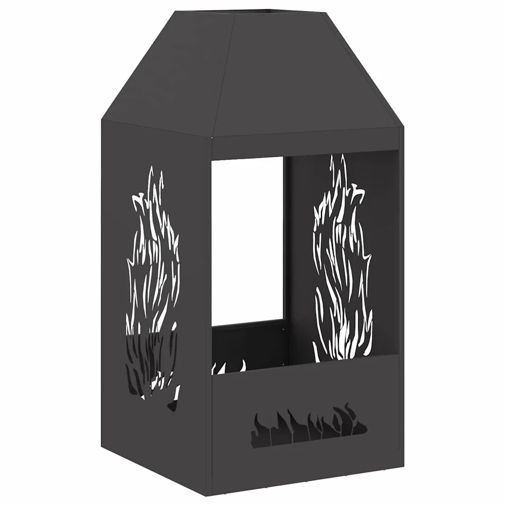 Focolare Nero 50 x 50 x 100 cm Acciaio CFW1465775