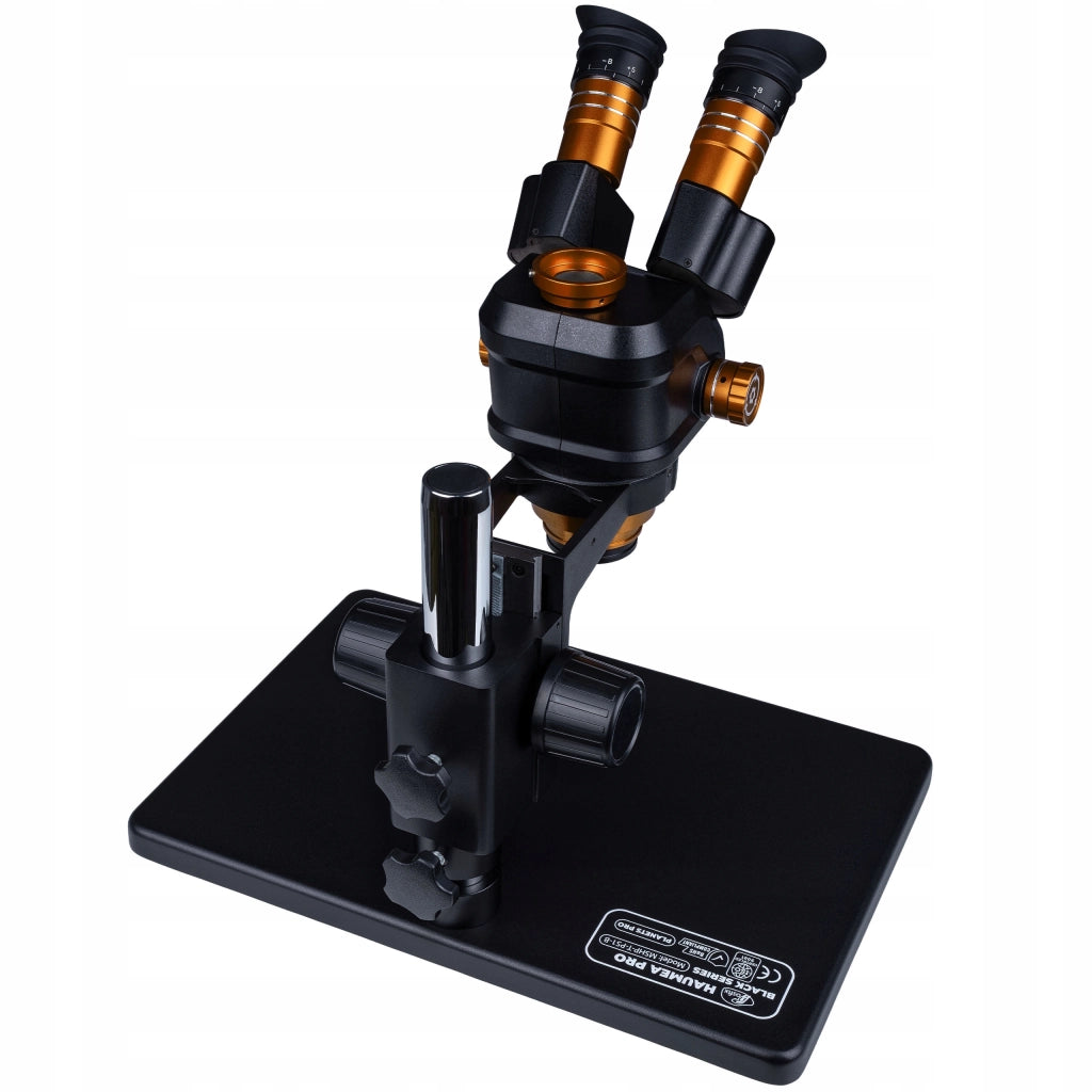Set Microscopio Professionale Haumea PRO Black Series con Camera 4K USB-C e Illuminatore LED 144x – Zoom 6