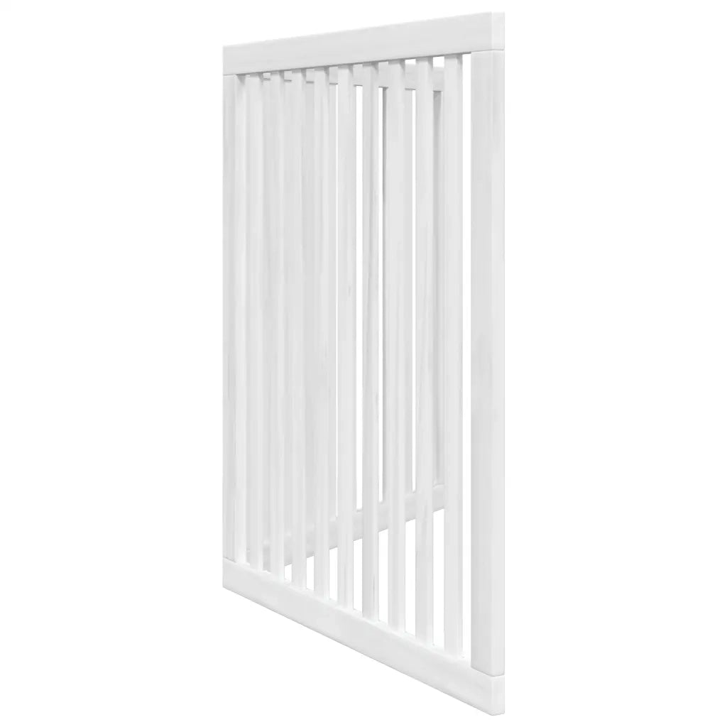 Cancello per Cani Pieghevole 2 Pannelli Bianco 160 cm Pioppo 352250