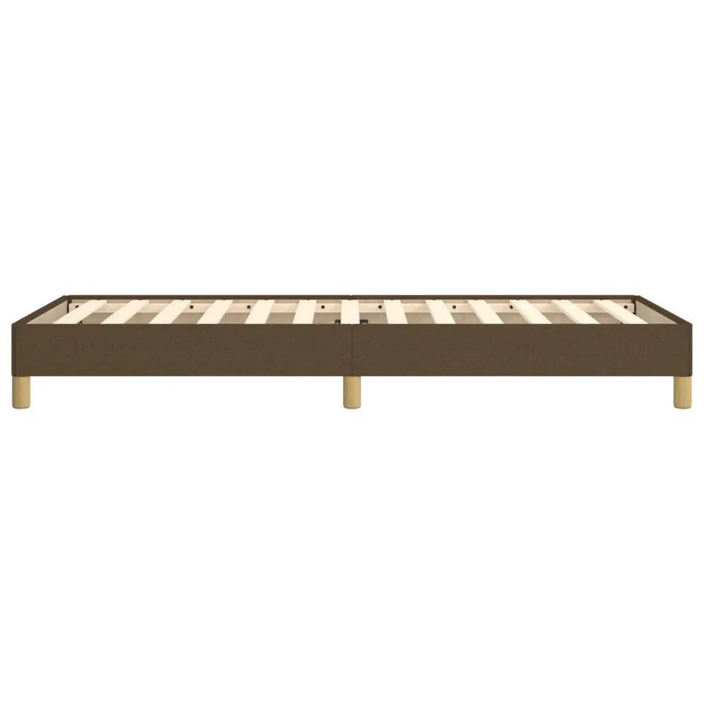 Giroletto senza Materasso Marrone Scuro 90x190 cm Tessuto 346781