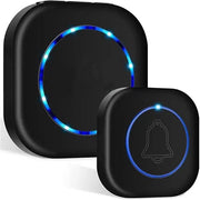 Deurbell wireless - IP44 impermeabile - Con ricevitore - Nero