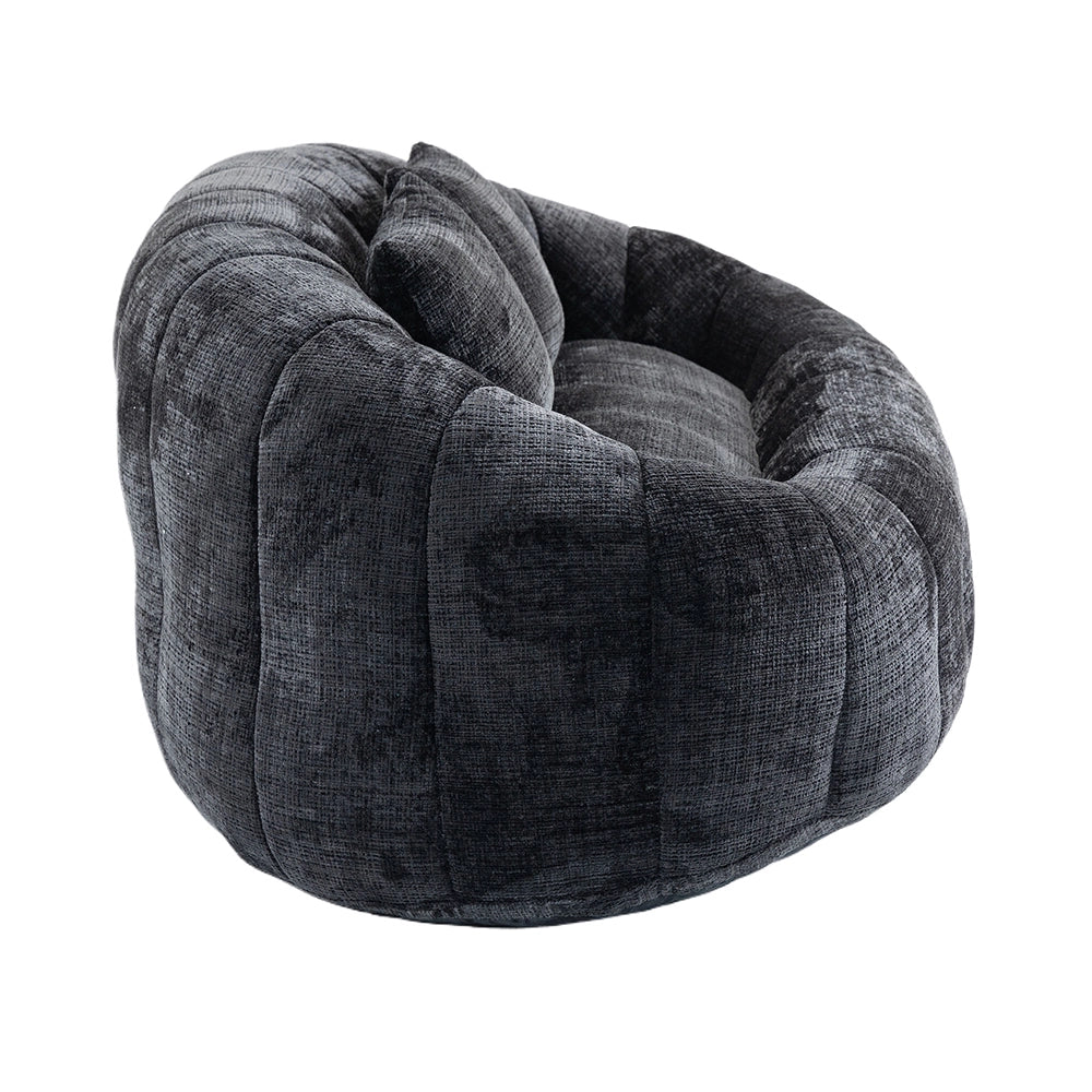 Pouf - Xylo - Chenile nero interno/esterno