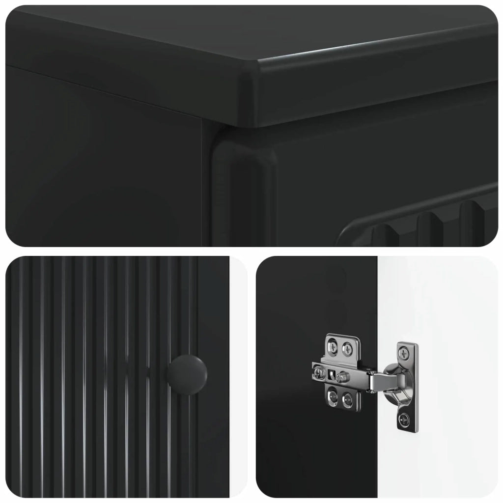 Armadio per Lavabo da Bagno EDE Nero 59,5 x 31,5 x 59 cm 895906