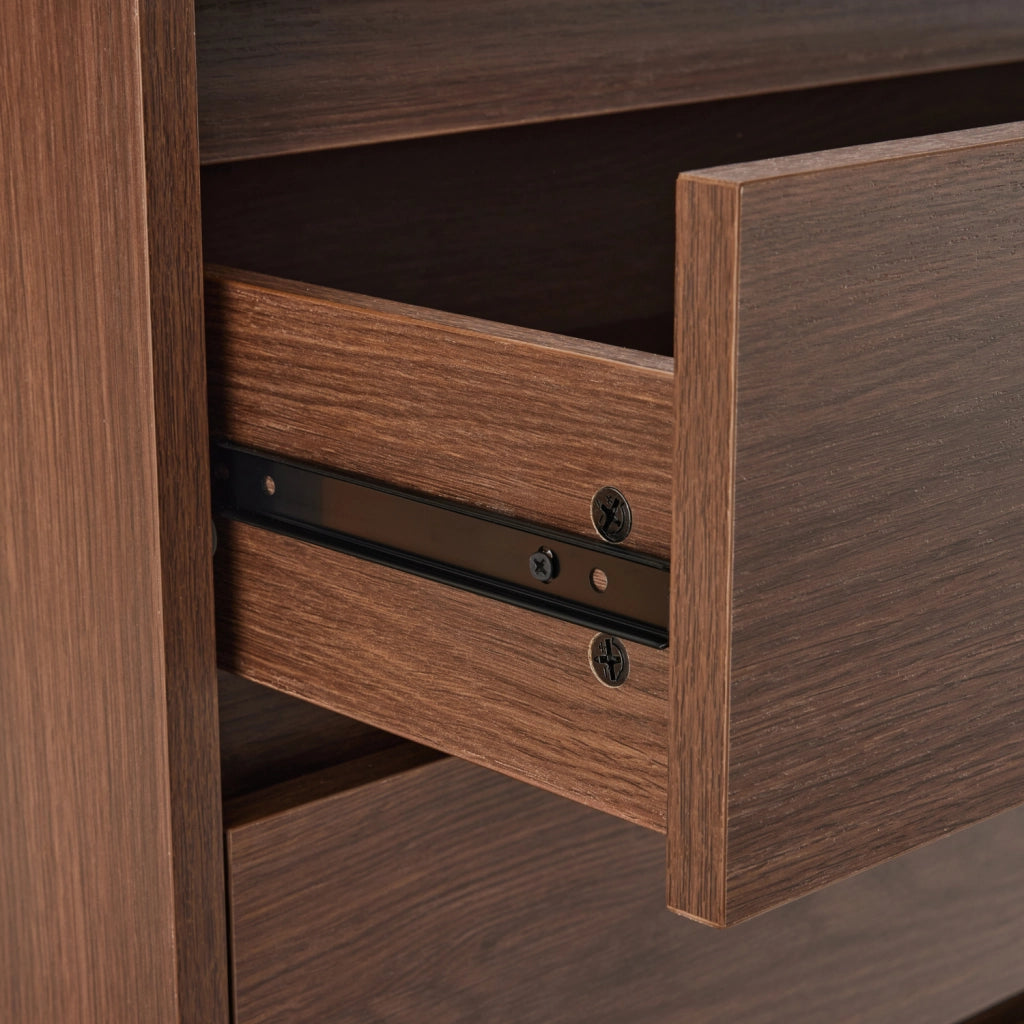 Cassettiera in legno scuro 3 cassetti SARAH