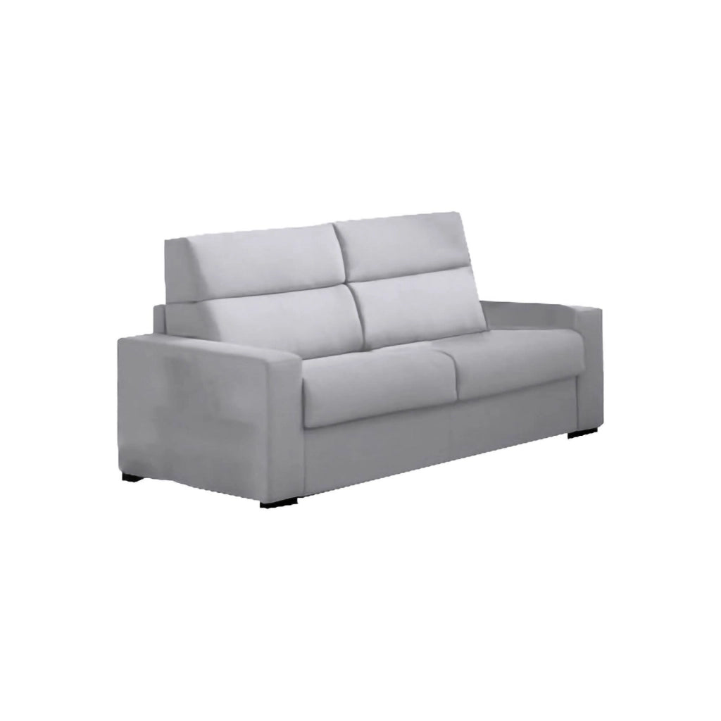 Quindici, Divano Letto 3 Posti Sfoderabile Made in Italy, 220x95 cm Grigio