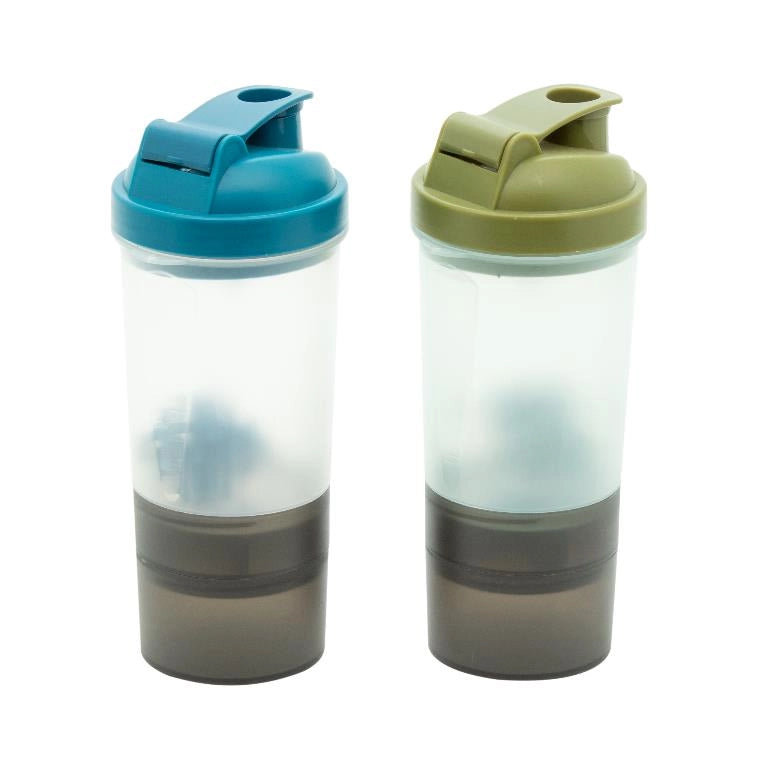 1 Pezzo Slim Shaker con Filtro da 0.5 Litri 2 Colori