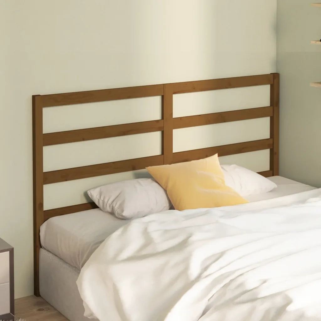 Testiera | Testata per Letto ambra 166x4x100 cm in Legno Massello di Pino