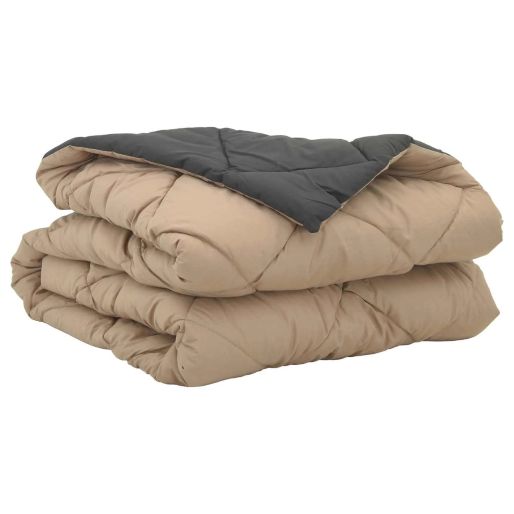 Piumone | Duvet Estivo Antracite e Talpa 200 x 135 cm Microfibra