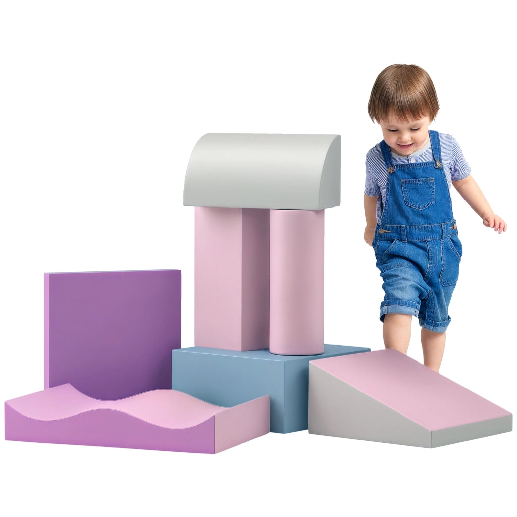 Blocchi di schiuma per bambini, 40x40x20 cm, multicolore, pelle sintetica ¨C Minimal