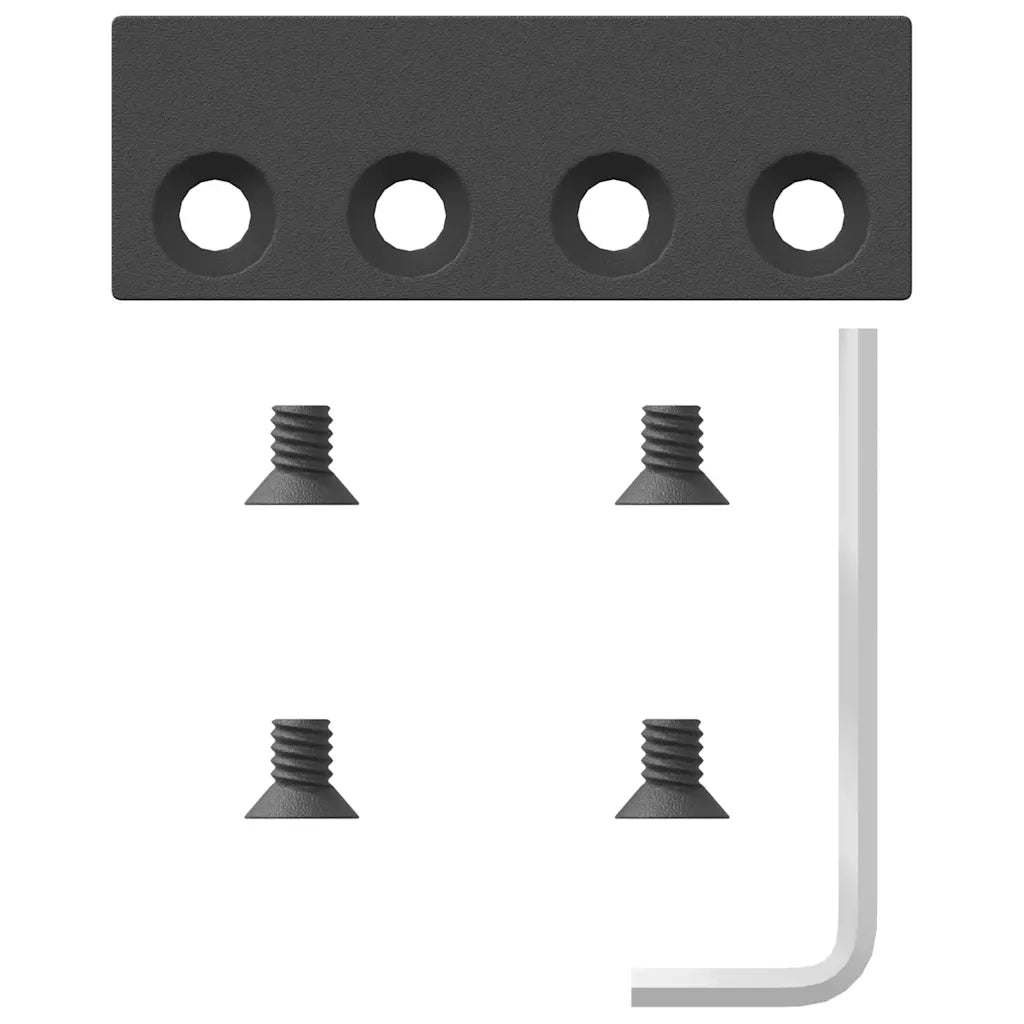 Kit di Binari per Porte Scorrevoli 305 cm Acciaio Nero CFW9318440