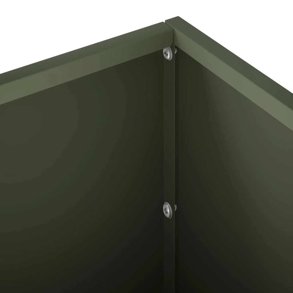 Vaso da giardino Verde Oliva 40 x 20 x 20 cm 8005140
