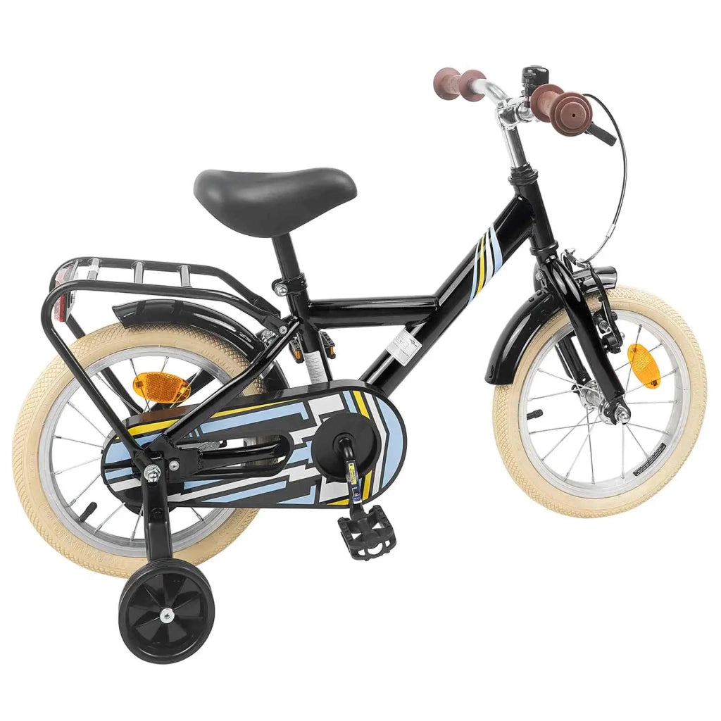 Bicicletta per Bambini 12 Pollici per bambini di 2-4 anni Nero 42009483
