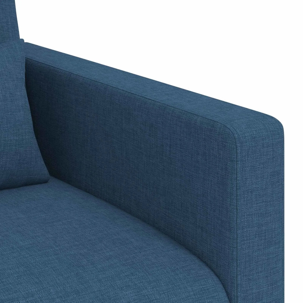 Set di divani 2 pcs Blu 139 x 78 x 80 cm Tessuto 3407499