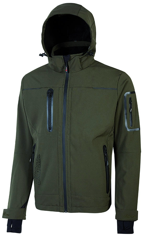 U-Power GIACCA SOFTSHELL SPACE Col. Verde  Mis. XXL